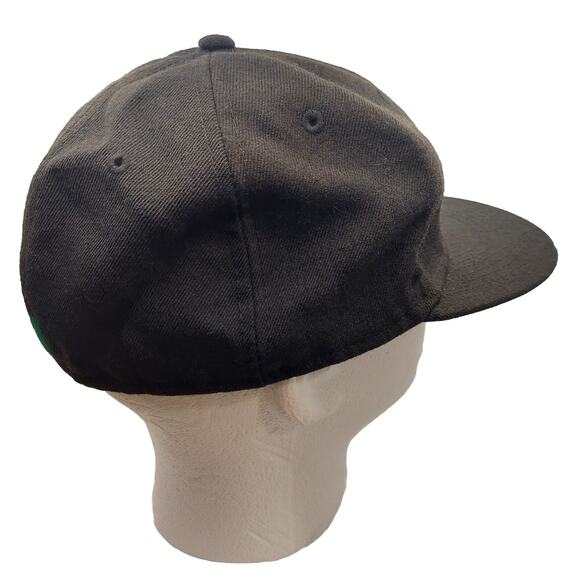 ROUTINE BASEBALL Cap Hat Men's Baseball Black Emblem Fitted Size 7 1/4 Lid - Picture 4 of 11